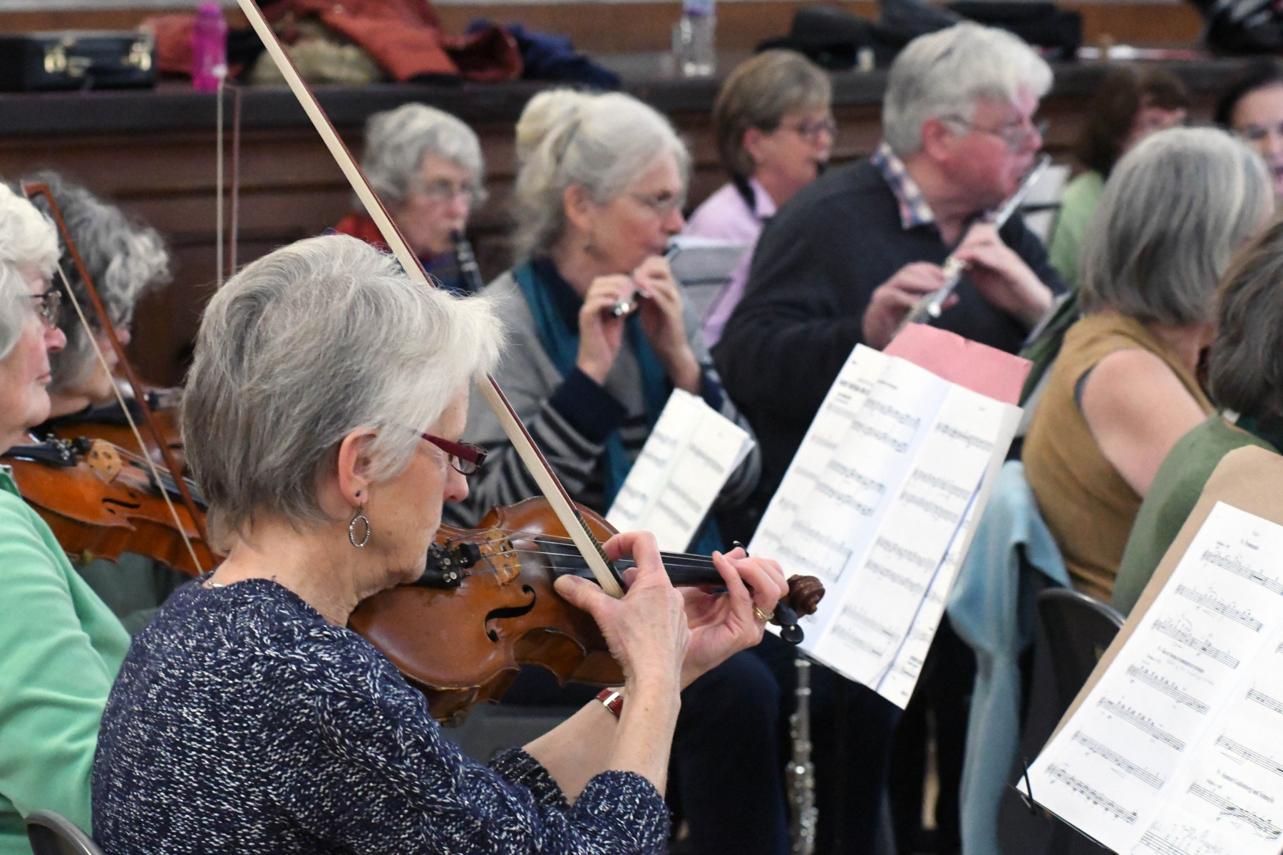Southside Community Orchestra rehearsal, Southside Community Centre, Edinburgh, November 11, 2019.